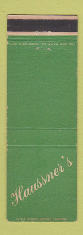 Matchbook Cover - Haussner's Baltimore MD restaurant