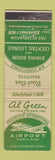 Matchbook Cover - Al Green Airport MD restaurant Baltimore? WEAR