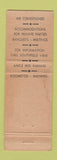 Matchbook Cover - Al Green Airport MD restaurant Baltimore? WEAR