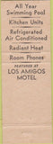 Matchbook Cover - Mission Bay Motel San Diego CA Grawley