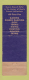 Matchbook Cover - Hotel Mapes Reno NV