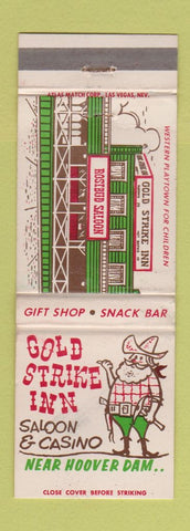 Matchbook Cover - Gold Strike Inn Casino Boulder City NV WORN