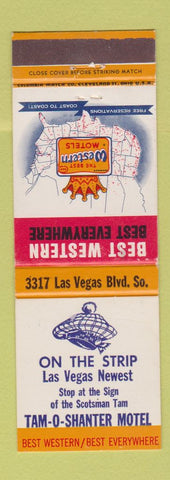 Matchbook Cover - Tam o Shanter Motel Las Vegas NV Best Western