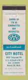 Matchbook Cover - City Motel Detroit MI WEAR