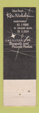 Matchbook Cover - Topinka's Detroit MI Country House