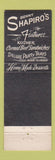 Matchbook Cover - Benny Shapiro's Restaurant Cleveland OH