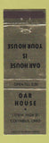 Matchbook Cover - Oar House Columbus OH GOLD WEAR