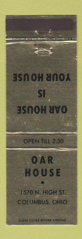 Matchbook Cover - Oar House Columbus OH GOLD WEAR
