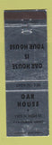 Matchbook Cover - Oar House Columbus OH SILVER WEAR