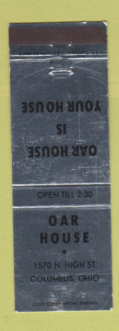 Matchbook Cover - Oar House Columbus OH SILVER WEAR