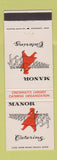 Matchbook Cover - Manor Catering Cincinnati OH