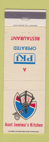 Matchbook Cover - Aunt Jemima's Kitchen Austinburg OH