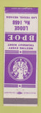 Matchbook Cover - Elks Lodge Las Vegas NV