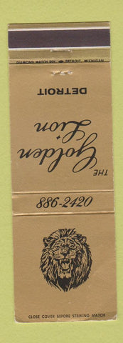 Matchbook Cover - Golden Lion Detroit MI CREASE