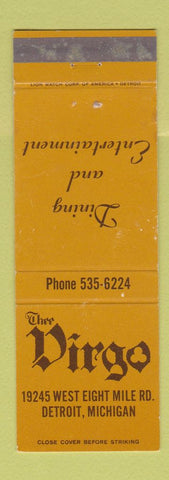 Matchbook Cover - The Dirgo Restaurant Detroit MI