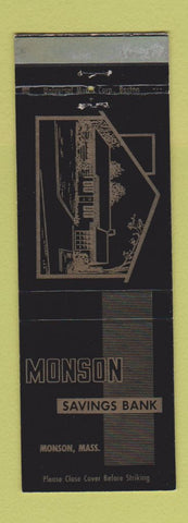 Matchbook Cover - Monson Savings Bank MA WEAR