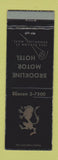 Matchbook Cover - Brookline Motor Hotel MA WEAR