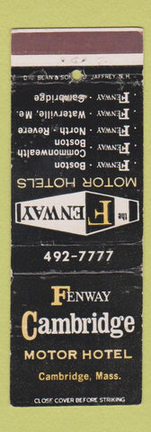Matchbook Cover - Fenway Cambridge Motor Hotel Cambridge MA WEAR