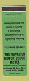 Matchbook Cover - Cavalier Motor Lodge Motel Bass River MA Cape Cod