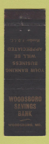 Matchbook Cover - Woodsboro Savings Bank MD
