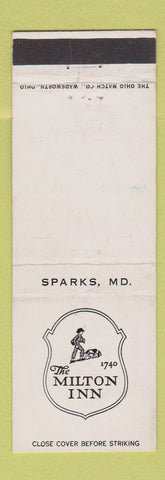 Matchbook Cover - Milton Inn Sparks MD
