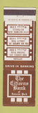 Matchbook Cover - Citizens Bank OTAkoma Park MD