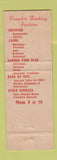 Matchbook Cover - County Trust Company Chestertown MD