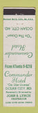 Matchbook Cover - Commander Hotel Ocean City MD