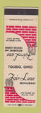 Matchbook Cover - Fair Lane Restaurant Toledo OH