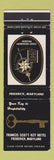 Matchbook Cover - Francis Scott Key Hotel Frederick MD WEAR