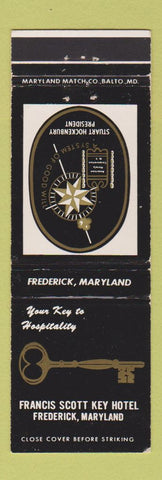 Matchbook Cover - Francis Scott Key Hotel Frederick MD WEAR