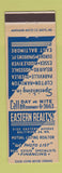 Matchbook Cover - Eastern Real Estate Baltimore MD Dundalk Rosedale Clifton