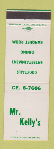 Matchbook Cover - Mr Kelly's Restaurant Grand Blanc MI