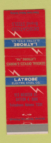 Matchbook Cover - Latrobe Electric Steel Dayton OH
