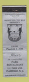 Matchbook Cover - Illan's Restaurant Plainfield NJ