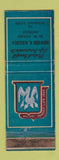 Matchbook Cover - Mutual Benefit Life Insurance Howard Kaichen Detroit MI WORN