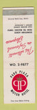 Matchbook Cover - Park Plaza Motor Hotel Detroit MI WEAR