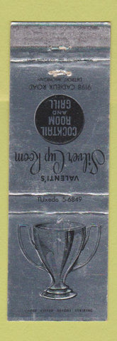 Matchbook Cover - Valenti's Silver Cup Room Detroit MI WORN