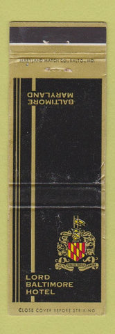 Matchbook Cover - Lord Baltimore Hotel MD WORN