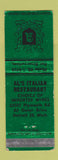 Matchbook Cover - Al's Italian Restaurant Detroit MI WEAR