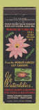 Matchbook Cover - Waterlilies Plants CW Thomas lily gardens Lilypons MD