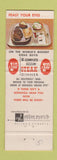Matchbook Cover - Bonanza Sirloin Pit West Caldwell NJ