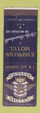 Matchbook Cover - Empress Motel Atlantic City NJ