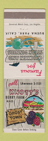 Matchbook Cover - Knott's Berry Farm Buena Park CA