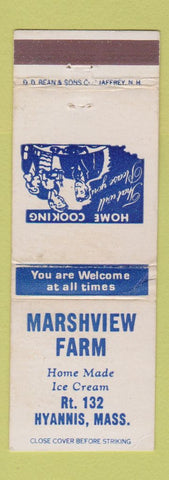 Matchbook Cover - Marshview Farm Hyannis MA WEAR