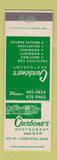 Matchbook Cover - Carbone's Restaurant Hopkinton MA