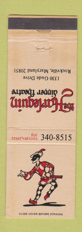 Matchbook Cover - Harlequin Dinner Theatre Rockville MD WEAR