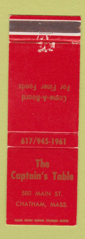 Matchbook Cover - Captain's Table Chatham MA WEAR