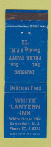 Matchbook Cover - White Lantern Inn Somerdale NJ Polka Party WEAR