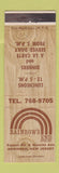 Matchbook Cover - Rainbow's End Restaurant Norwood NJ